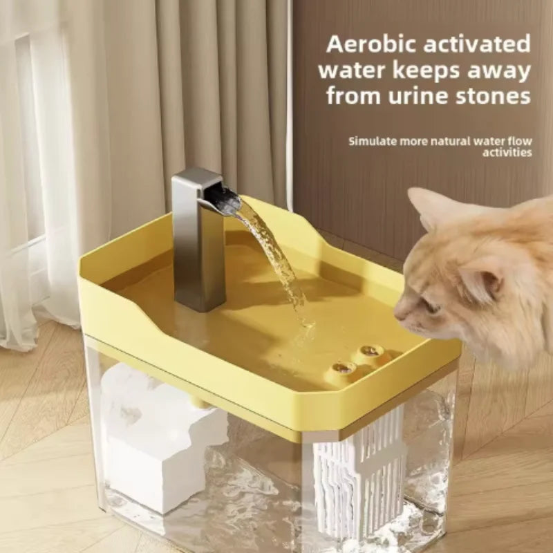 Q Cat Water Fountain Cat automatic water dispenser filters circulating flowing water intelligent pet automatic water dispenser