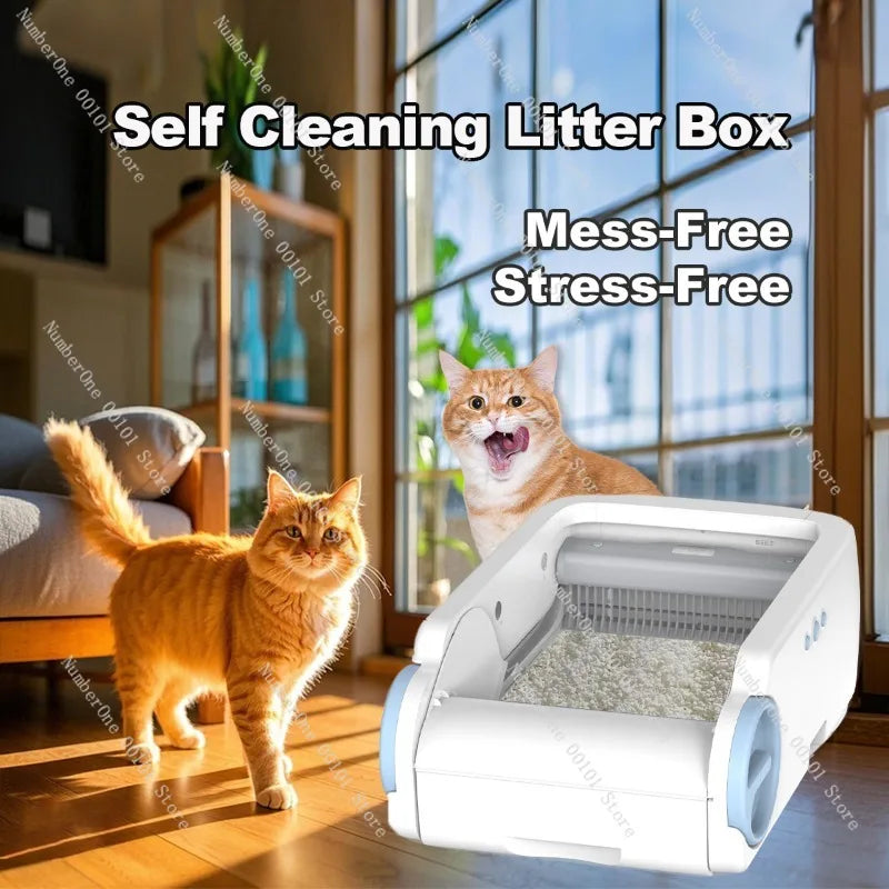 Automatic shit shoveling cat sand table | Smart cat litter box cleaning equipment