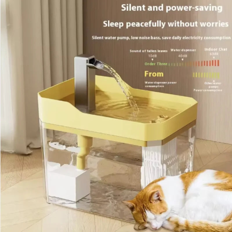 Q Cat Water Fountain Cat automatic water dispenser filters circulating flowing water intelligent pet automatic water dispenser
