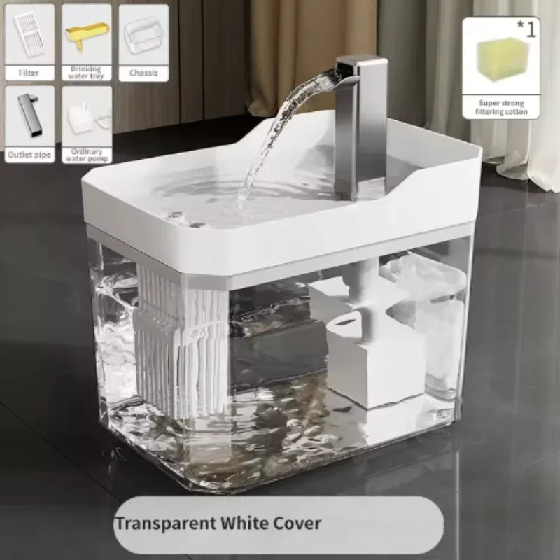Q Cat Water Fountain Cat automatic water dispenser filters circulating flowing water intelligent pet automatic water dispenser