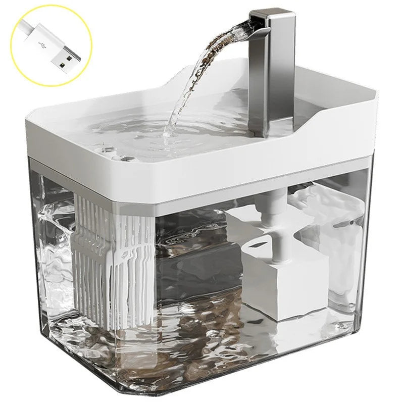 Q Cat Water Fountain Cat automatic water dispenser filters circulating flowing water intelligent pet automatic water dispenser