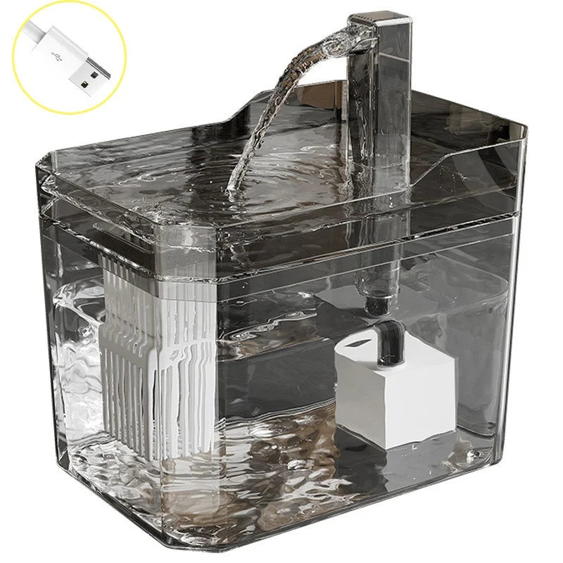 Q Cat Water Fountain Cat automatic water dispenser filters circulating flowing water intelligent pet automatic water dispenser