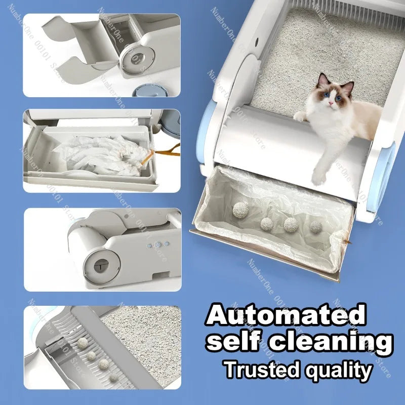 Automatic shit shoveling cat sand table | Smart cat litter box cleaning equipment